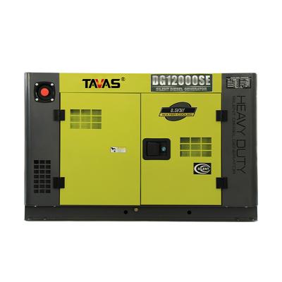 China 12.5kVA one phase V-twin cylinder sielent GF15000SE water cooled diesel generator for sale