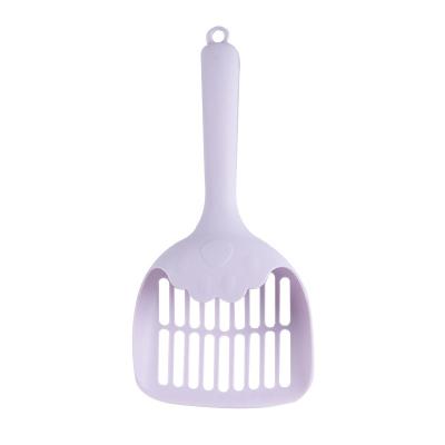 China Wholesale New Large Hole Customized Single Pet Cat Litter Scoop Purple Cleaning Cat Litter Scoop for sale