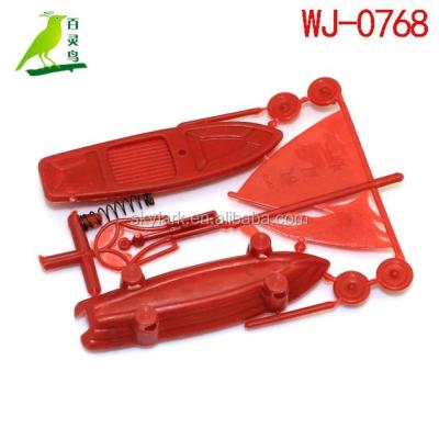 China Supply kids science educational toys,DIY toys assembled assembly lifan boat suction lucky gift WJ-0768 for sale