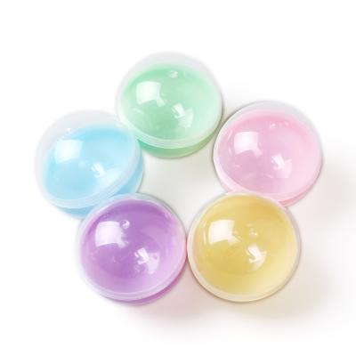 China Plastic Empty Capsule Toy For Vending Machine 45mm Toy New Arrival Promotional Surprise Colored Eggs Transparent for sale