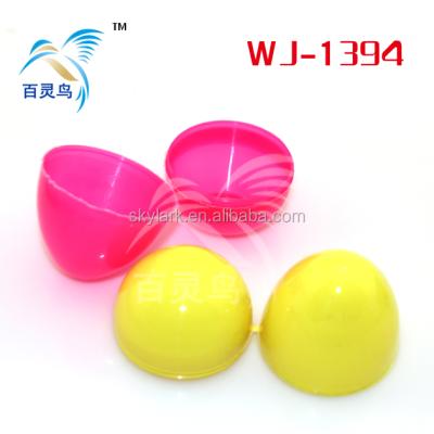 China surprise plastic egg co; orful candy egg capsule toys WJ-1394 for sale