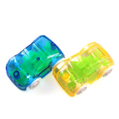 China New Design Free Sample Small Plastic Car Toy For Kids Candy Colors 4.3*2.8cm for sale