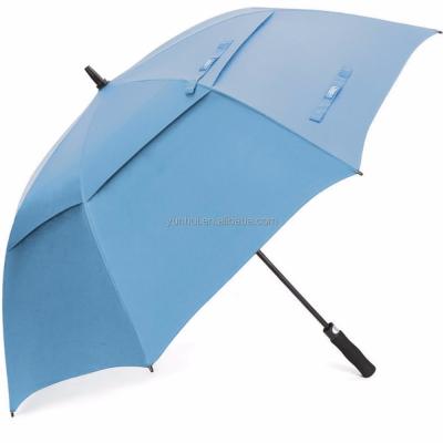 China Golf Straight Umbrella Light Blue Lightweight Golf Umbrella for sale