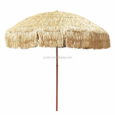 China Outdoor Furniture Round Luxury Beach Umbrella With Tassels for sale