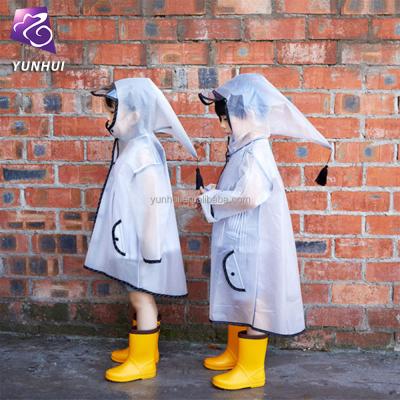 China Plastic Waterproof Rain Coats For Kids Children for sale