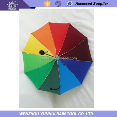 China 2 /3/4/5 folded Hot-selling mix color RAINBOW UMBRELLA for sale