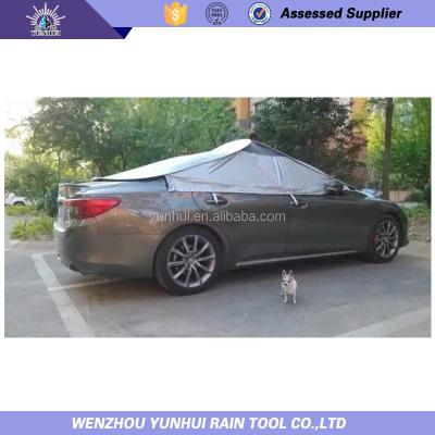 China Easy-Portable Oxford Car Awning Sunshade Car Tent for sale