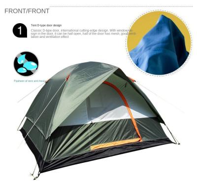 China Maideng diagonal tying type waterproof camping tents high quality 4 person hiking military beach folding automatic automatic camping tent for sale