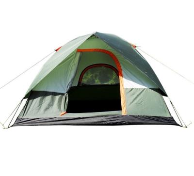 China Double Layer Diagonal Bracing Type Automatic Hydraulic Tent 3-4 Person Instant Set Up Camping Tent Waterproof Camping Tent For Sale Outdoor Beach for sale