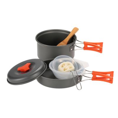 China Genuine Outdoor Portable Camping BBQ Picnic Cookware Set BBQ Picnic Cutlery Cookware Set BBQ Picnic Cookware Set for sale