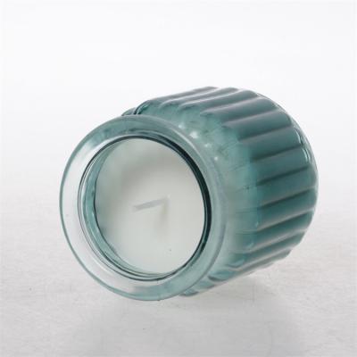 China Eco - Friendly Colorful Decorative Glass Jars For Candles And Candle Making for sale