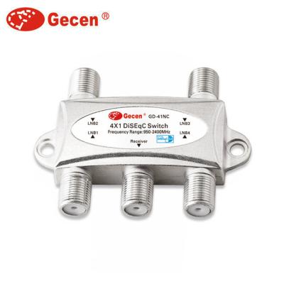 China GECEN 4 IN 1 ORIGINAL GD-41NC SWITCH FROM DISEQC WITH HIGH QUALITY GD-41NC for sale