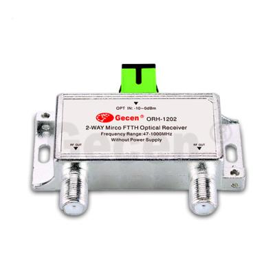 China Ooptical Mini Signal GECEN ftth 2 Way Optical Receiver Node Optical Splitter for sale