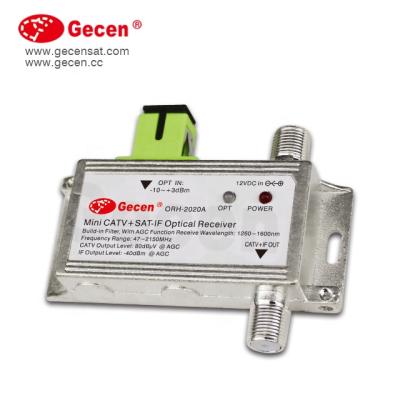 China CATV Receiver ORH-2020A Gecen Mini FTTH Optical Receiver CAG Optical/Filter Hot Selling Auto Function for sale