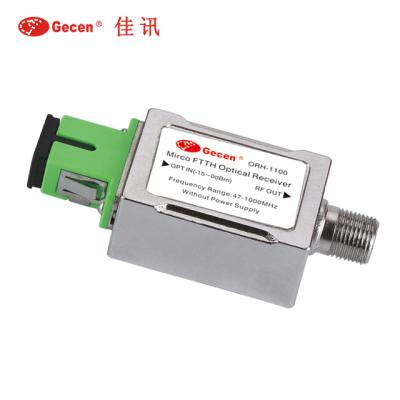 China Mini FTTH ORH-1100 Gecen CATV Node FTTH Optical Receiver for sale