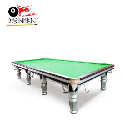 China Mechanic Die Casts 100% Real Leather Professional Standard 12ft Full Size Slates Wedge Table With Quality Balls for sale