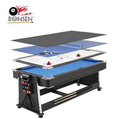 China Pool+air hockey+ping pong+diner/ofice China factory sale home game small size 4 in 1 multi functional Pool Billiard Table for sale