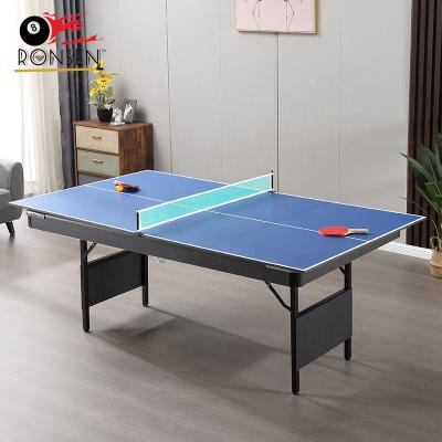 China No Assembly Made In China Kids Sports Folding Billiard Table With Ping Pong Top for sale