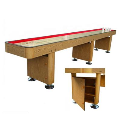 China Europe Popular Solid Wood Shuffleboard Table Game 9ft/12ft/14ft/16ft Shuffleboard Playing Game for sale