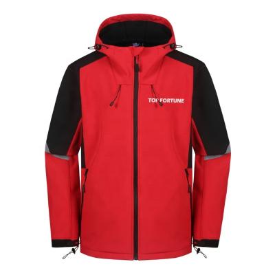 China Breathable custom made high quality outdoor waterproof softshell winter bomber wind breaker fleece jacket for sale