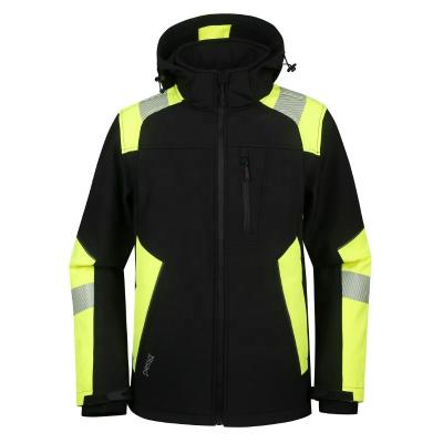 China Black Water Proof Security Police High Visibility Security Reflect Hi-Force Cold Weather Jacket Man for sale