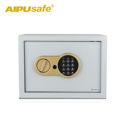 China Solid steel AIPU electronic safe ER25 (white) / home and office safe box / personal security storage box for sale