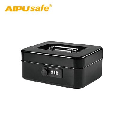 China AIPU Cash Box/Cash Safe Box/Color&Portable Mini Cash Safe Box with Combination Lock or Key Lock MCB200 90*200*160mm for sale