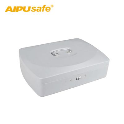 China AIPU Cash Box/Cash Safe Box/Color&Portable Mini Cash Safe Box With Lock WCB20 90*200*160mm for sale