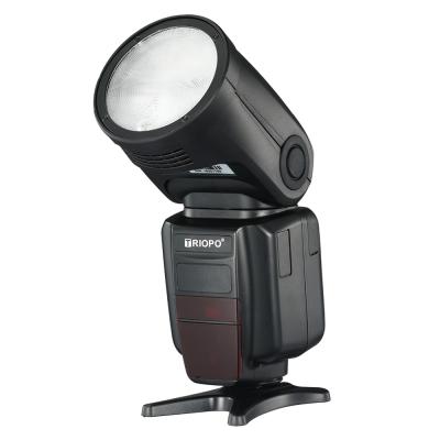 China TTL Triopo R1 Round Head Camera Flash Speedlite 2.4G X Radio TTL HSS 76Ws Speedlight with Li-battery for Canon Nikon VS V1 for sale