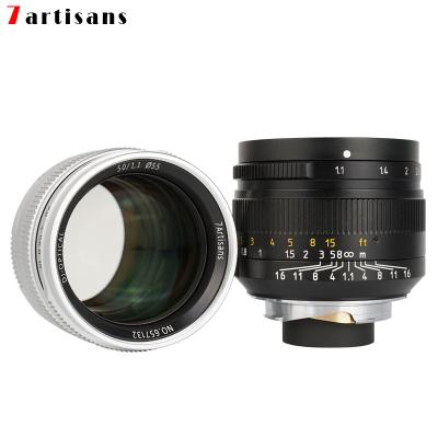 China 7Artisans 50mm Large Aperture F1.1 M-mount Paraxial Lens For Leica Cameras MM M240 M3 M5 M6 M7 M8 M9 M9p M10 50mm F1.1 for sale