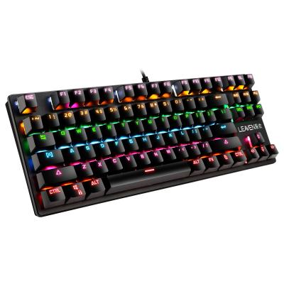 China K550 2021 87 Professional Metal RGB Led PC Key Mechanical Gaming Keyboard for sale