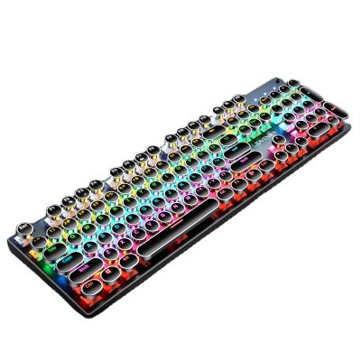 China Factory wholesale K660 right handed colorful punk gaming mechanical keyboard for sale