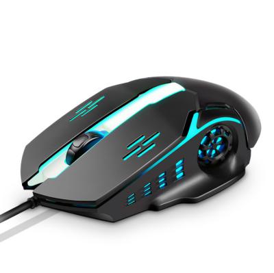 China 3D For Kaidiwei VF52 Gaming Mouse Hot Wheels Shine Manipulator Colorful Luminous Sense Wired Border USB Mouse for sale