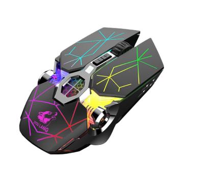 China 3D FOR Wolf X13 Wireless Gaming Mouse Water Cooling Free Charging Mute Luminous Mechanical Mouse for sale