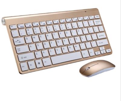 China For source desktop manufacturer k908 2.4G mini mini keyboard and mouse set wireless chocolate keyboard and mouse set neutral for sale