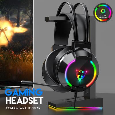 China Headband Gaming Headset G606 Notebook Head-mounted Gaming Eating Chicken Noise Attenuation Headset 7.1 Cable Headset for sale