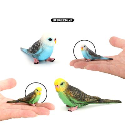 China Animal Models Wholesale Simulation Solid Statue PVC Parrot Bird Model Animal Toys Animal Figures Small Toys for sale