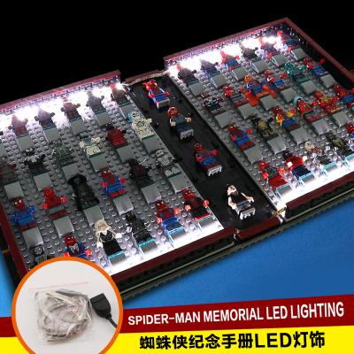 China Educational LED Blocks Spider Light Kids Toy Wholesale Bricks LED Memorial Book (Blocks Set Not Include) for sale