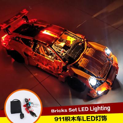 China Children's Toy Wholesale Bricks LED Light Blocks 911 Compatiable Legos 42056 Educational Car (Blocks Set Not Include) for sale