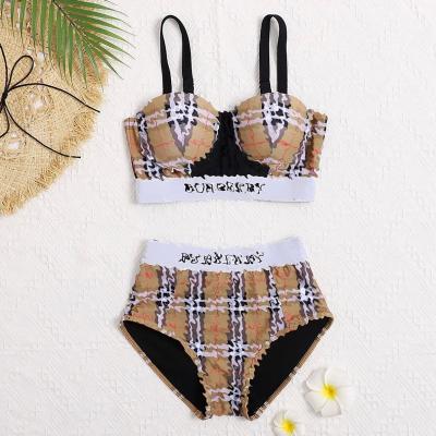 China 2022 Luxury Custom Made Antibacterial Swimsuit Swimsuits Inspired Bikini Designer Swimsuits Famous Brands Sexy Women Swimwear Two Piece Sets for sale