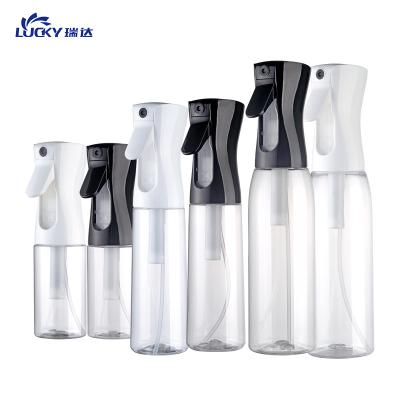 China Choice Design 200ML 300ML 500ML Continuous Water Spray Lucky Plastic Hair Mist Continuous Sprayer Bottle for sale