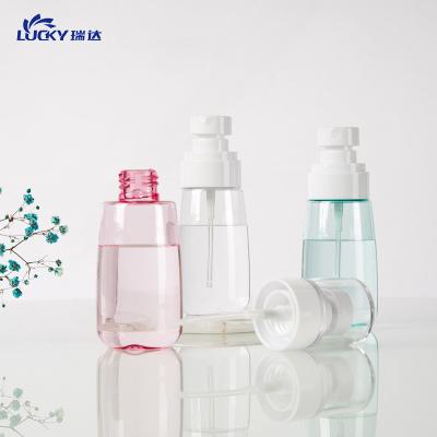 China Personal Care 30ml 60ml 80ml 100ml PETG Empty Round Plastic Mist Spray Bottle For Skin Care Lotion Cream For 75% Achohol for sale