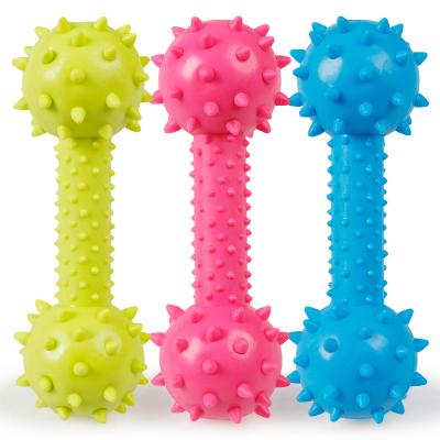 China Viable Rubber RP Barbell Dog Toy Dogs Non-Toxic And Environmentally Friendly Pet Toys for sale