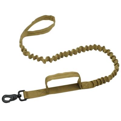 China Amazon DETACHED Hot Selling Retractable Nylon Dog Leads Military Tactical Double-Handle Dog Leashes for sale