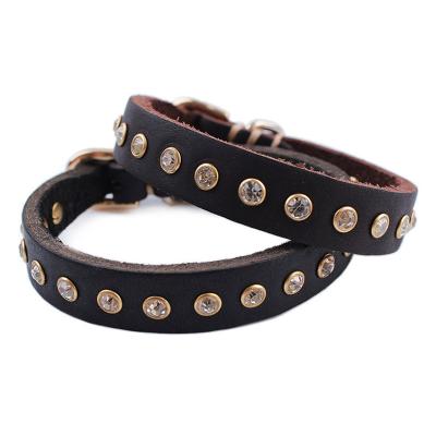 China New Design PU DETACHED Leather Pet Collar / Dog Solid Soft Neck Strap / Dog Collar For Puppy Cat for sale