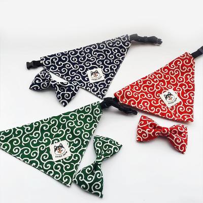 China Large Viable Custom Adjustable Dog Cat Bandana Pet Triangle Scarfs Puppy Collars for sale