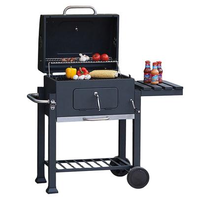 China Easily Gathered Deluxe Portable BBQ Grill Charcoal Heavy Duty Heavy Duty Outdoor Steel Smoker for Picnic Camping Patio Backyard Cooking for sale