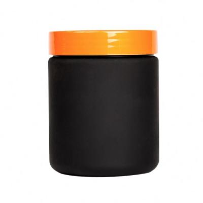 China Protein Powder Matte Surface Handling And HDPE Plastic Type Flat Container Wide Mouth With Lined Cool Seal Lid Container Unbreakable Storage for sale