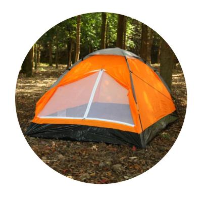 China Trigon / V-type ground nail dome pop up tent for single camping tent for trailer tent for sale