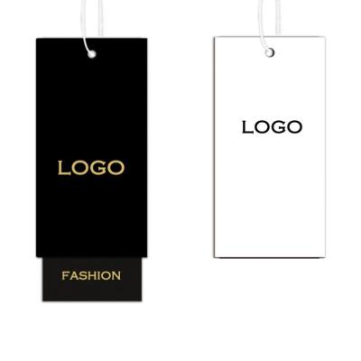 China Viable Cheap Custom Logo Clothing Tags Hanging Tag Product Hang Tags for sale